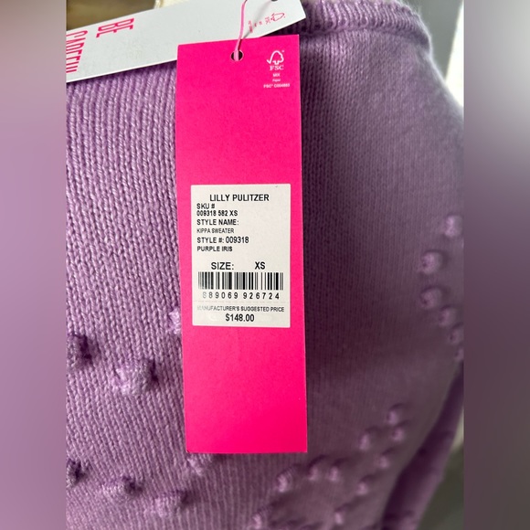 Lilly Pulitzer Kippa heart sweater - Picture 11 of 14